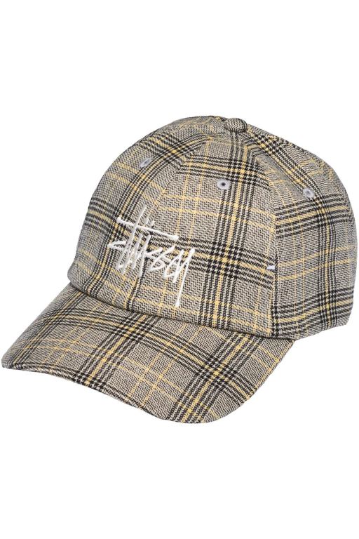 Stussy Mens Graffiti Check Low Pro Hats White - QHWMJ3927